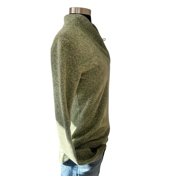 The North Face shawl collar 1/4 button sweater fleece green size S - Picture 4 of 14